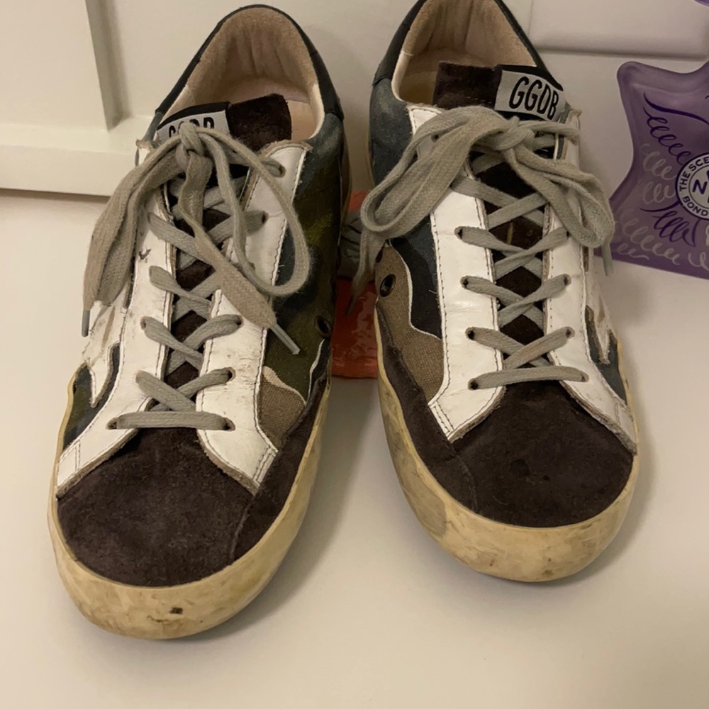 Awesome camo golden goose superstar sneakers size 39